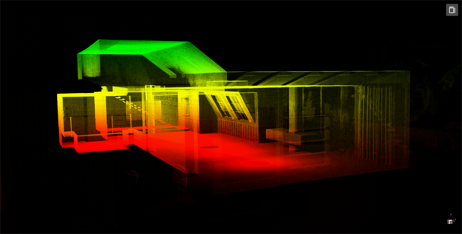 Film-set house., Oblique view
