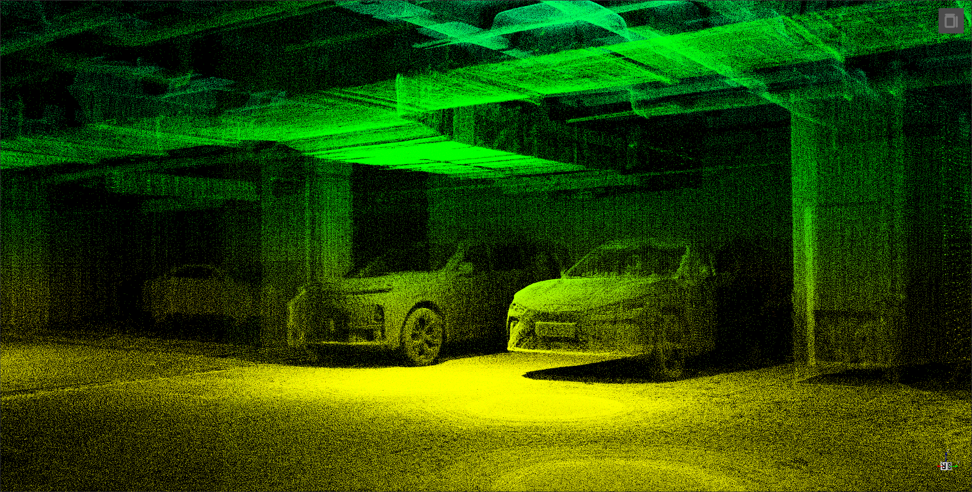 Underground parking., Closer view